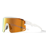 Rockbros Photochromic Cycling Glasses with UV Protection and Corrective Insert – White biały glasses, training equipment