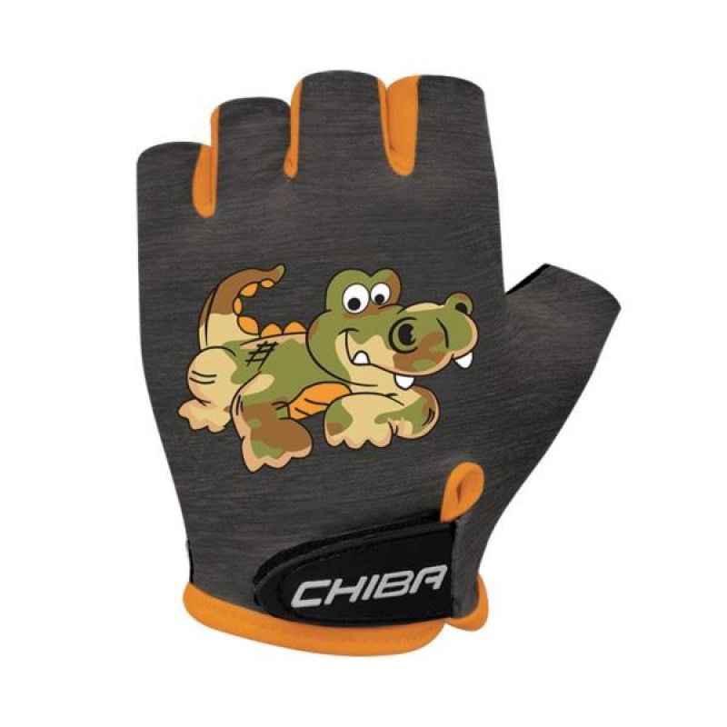 CHIBA COOL KIDS gloves black crocodile fekete kesztyű