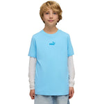 Puma ESS Small No. 1 Logo Centered Tee for Kids 692975 kék shirts