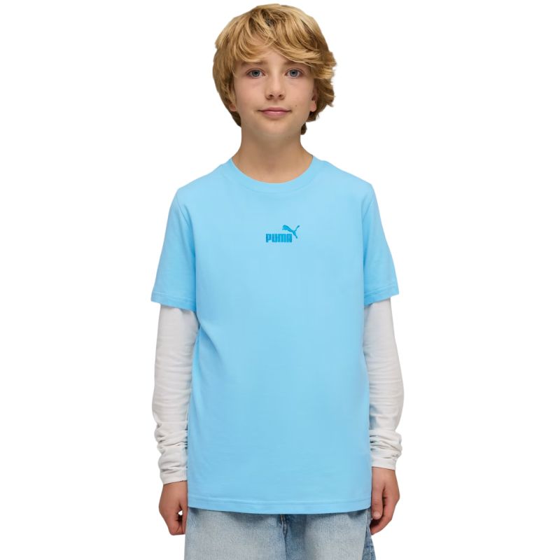 Puma ESS Small No. 1 Logo Centered Tee for Kids 692975 kék shirts