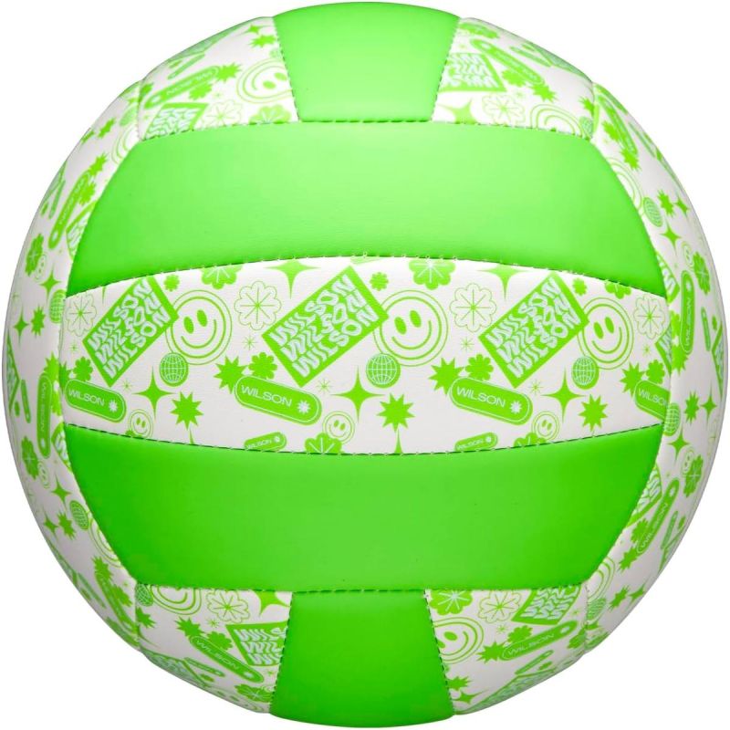 Wilson Stamp Vb Volleyball Green And White