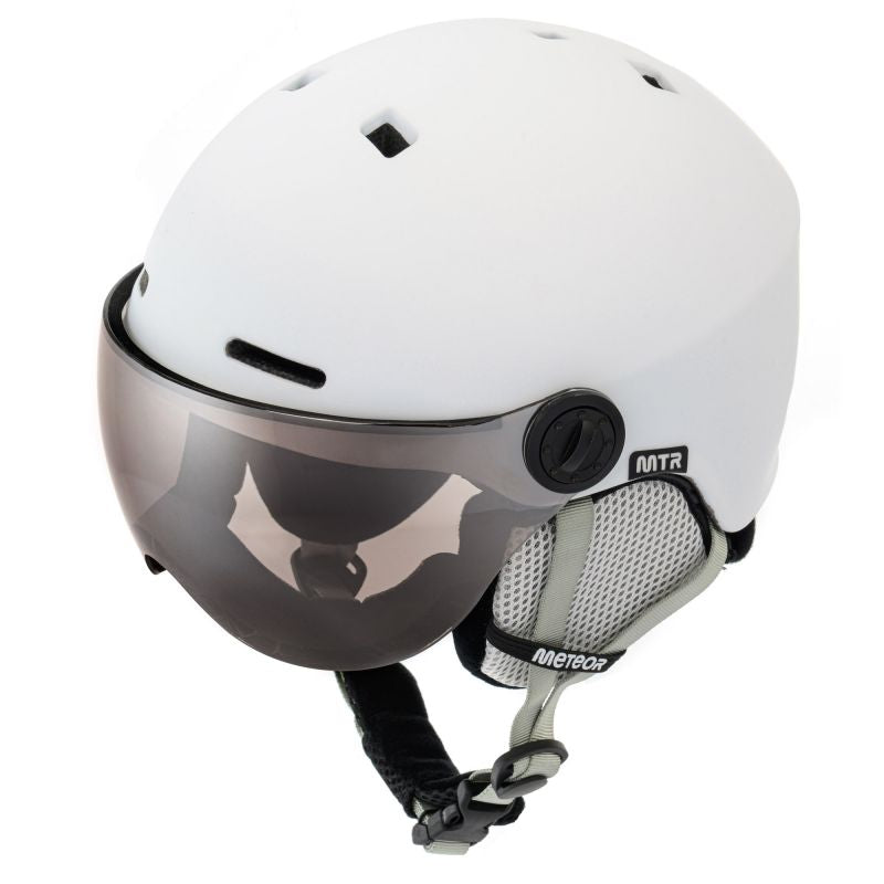 Meteor Falven S ski helmet 53-55 cm white uniw helmets