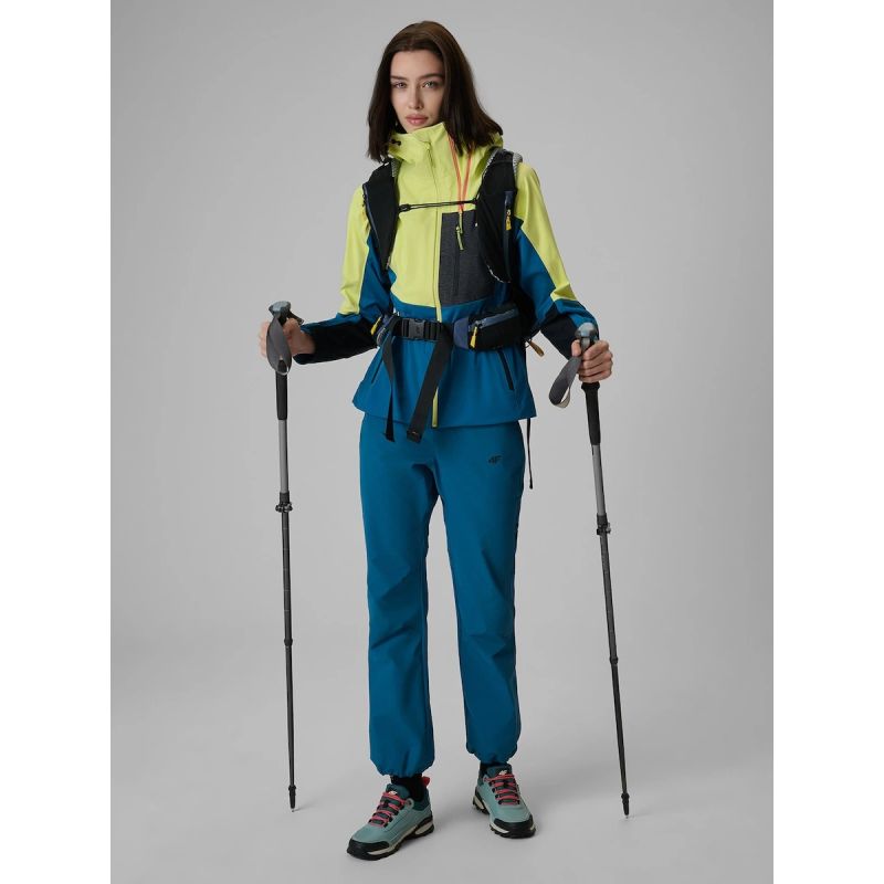 Women's quick-drying trekking trousers 4F