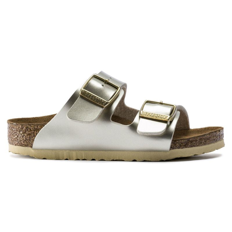 Birkenstock Arizona Kids Birko-Flor Electric Metallic Gold Narrow Girls' Flip-Flops (1014841) cipő