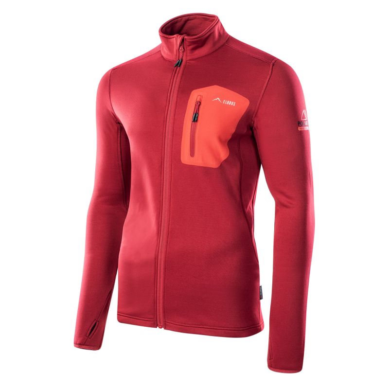 Elbrus Emino Polartec sweatshirt piros pulóver