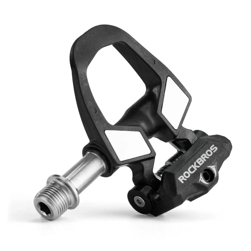 Rockbros RD9 SPD Carbon Fiber and Titanium Alloy Pedal Cleats - Black