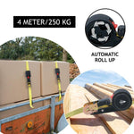Dunlop Transport Lashing Strap With Automatic Ratchet 250kg 4m fekete deréktáska GSP-251707