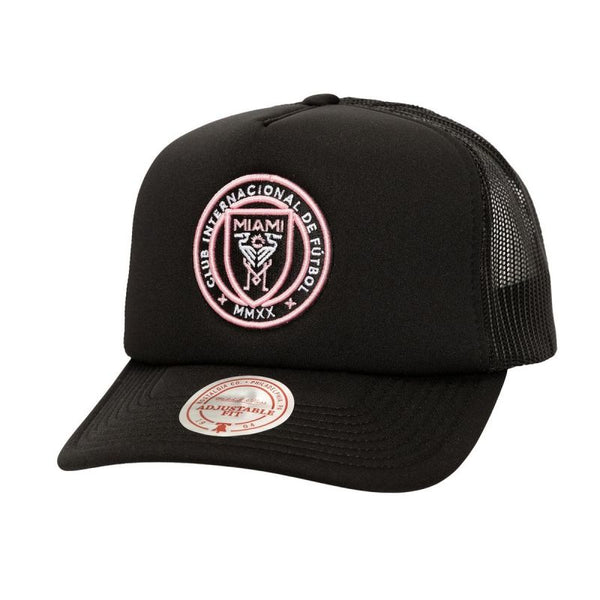 Mitchell & Ness Inter Miami CF MLS Evergreen Trucker Cap HT8611-IMCBLCK sapka