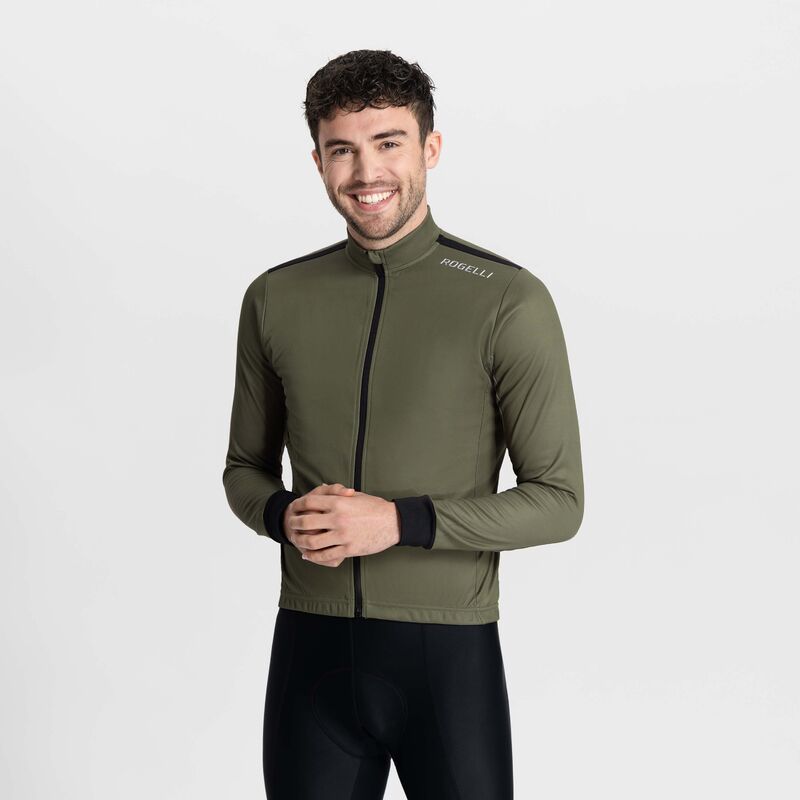 Rogelli CORE long sleeve t-shirt green zöld kerékpáros ruha SIROG352423.L