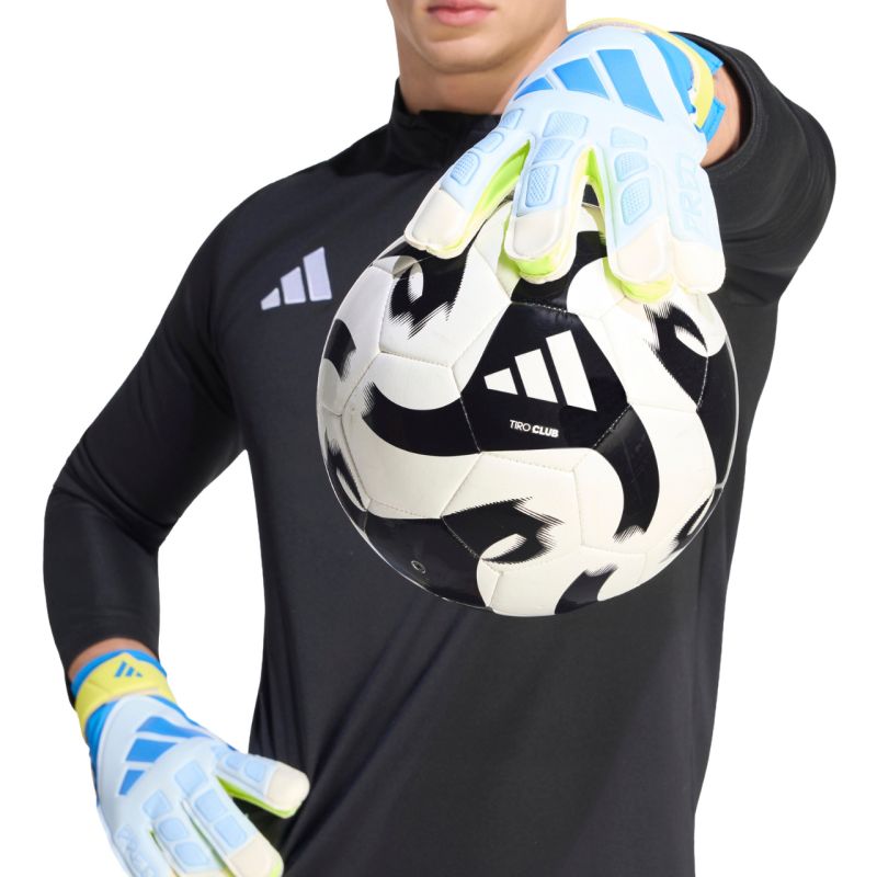 adidas Predator Training Goalkeeper Gloves White, Yellow, and Blue KA7786 kék kapuskesztyű