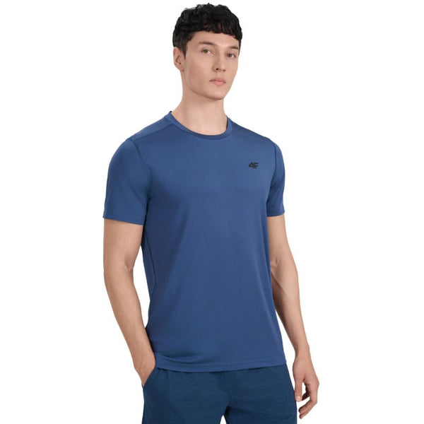 4f Men's T-shirt FNK M1521 denim 4FWAW25TFTSM1521 32S Ruházat