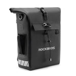 Rockbros Bike Bag with Backpack Function, Waterproof, with Helmet Attachment 18l - Black fekete helmets
