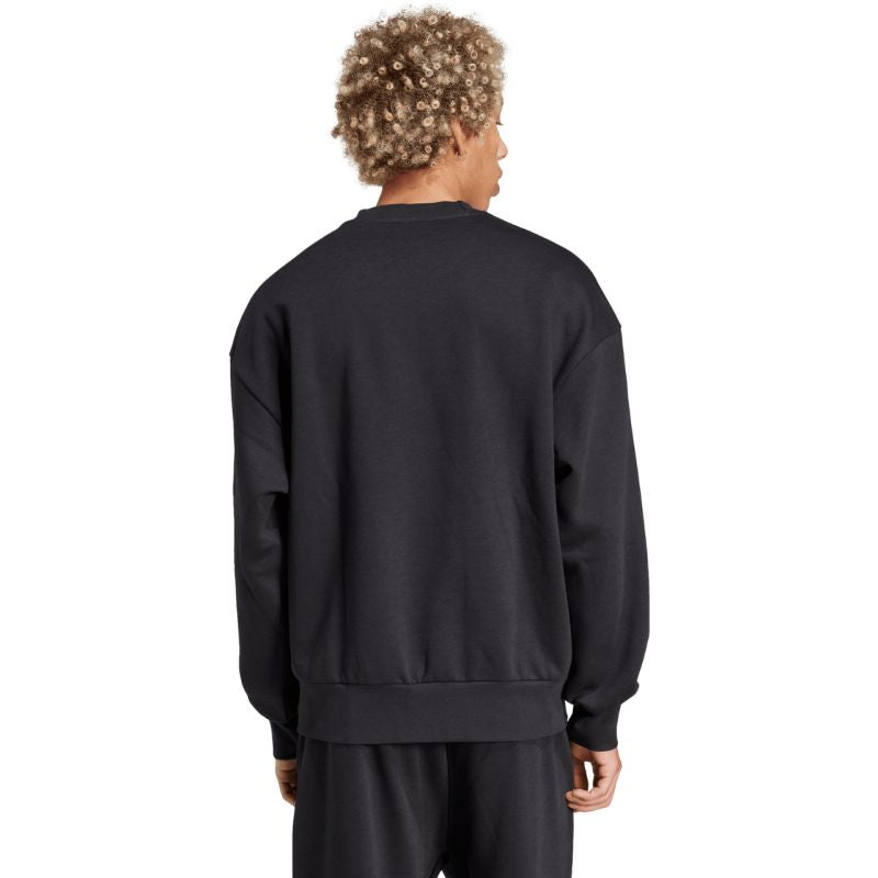 adidas Men's Essentials Loose Fit 3 Bar Logo Sweatshirt Black JF3542 General