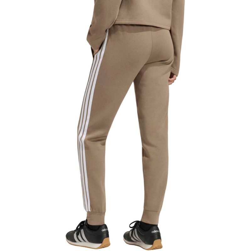 Adidas Women's Essentials 3-Stripes Fleece Slim Pants Beige 2xs polár pulóver KF8317