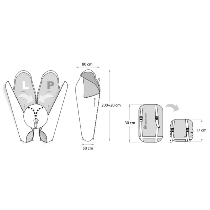 Meteor Indus R Sleeping Bag uniw tourist equipment, sleeping bags