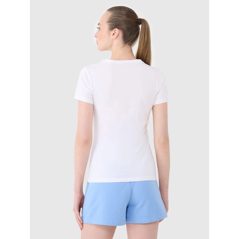 Slim plain women's T-shirt 4F 4FWMM00TTSHF2673-10S 2xl póló