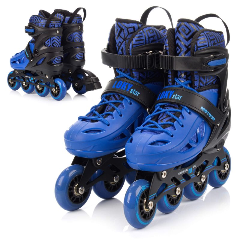 Meteor S 30-33 Loky Roller Skates Black/Blue
