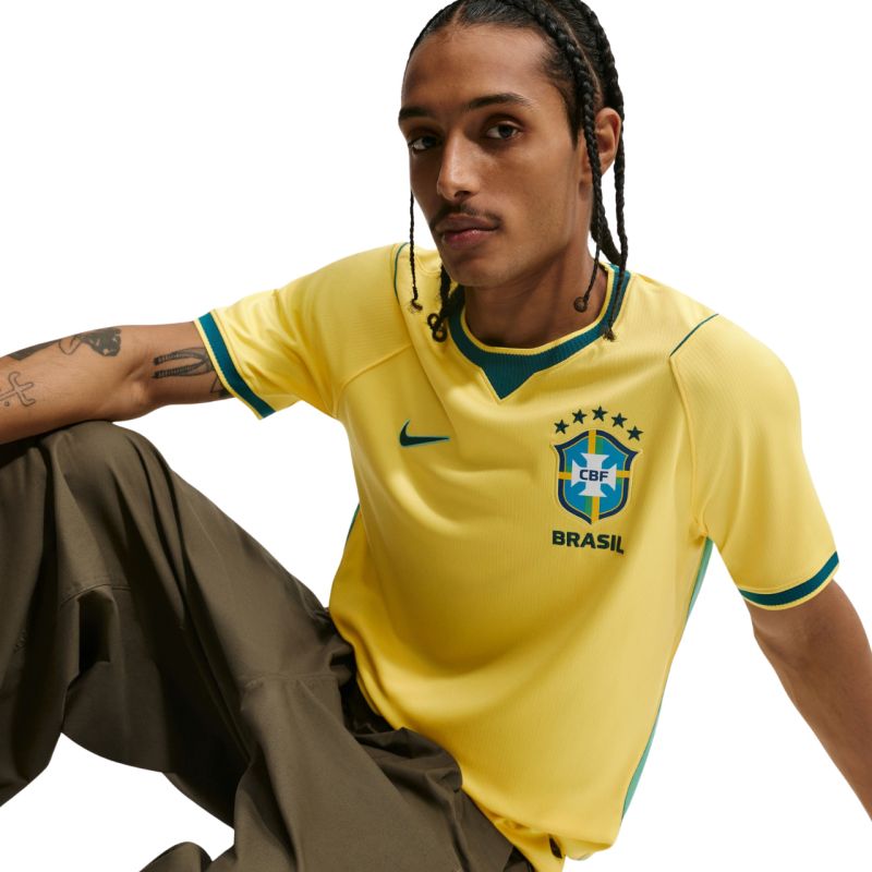 Nike Brazil 2026 Stadium Home Men's Jersey Yellow