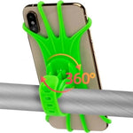 Rockbros LF436 Handlebar Clamp Phone Holder - Green zielony phones and accessories