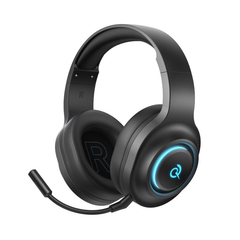 head QCY V200 Pro Wired Gaming Headphones with 7.1 Sound and Detachable Microphone - Black przewodowe \ czarny headsets