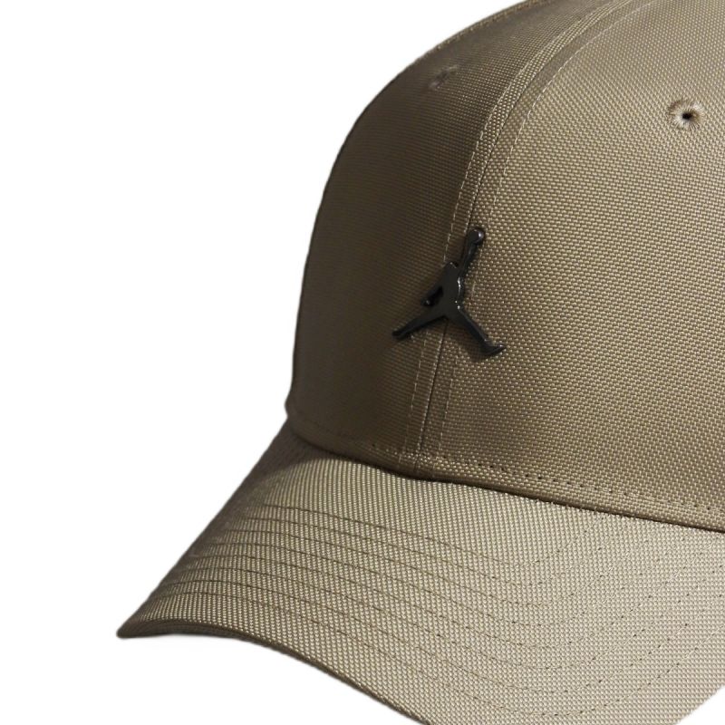 AIR Jordan Rise Structured Metal Jumpman Khaki Cap - m/l hats, caps