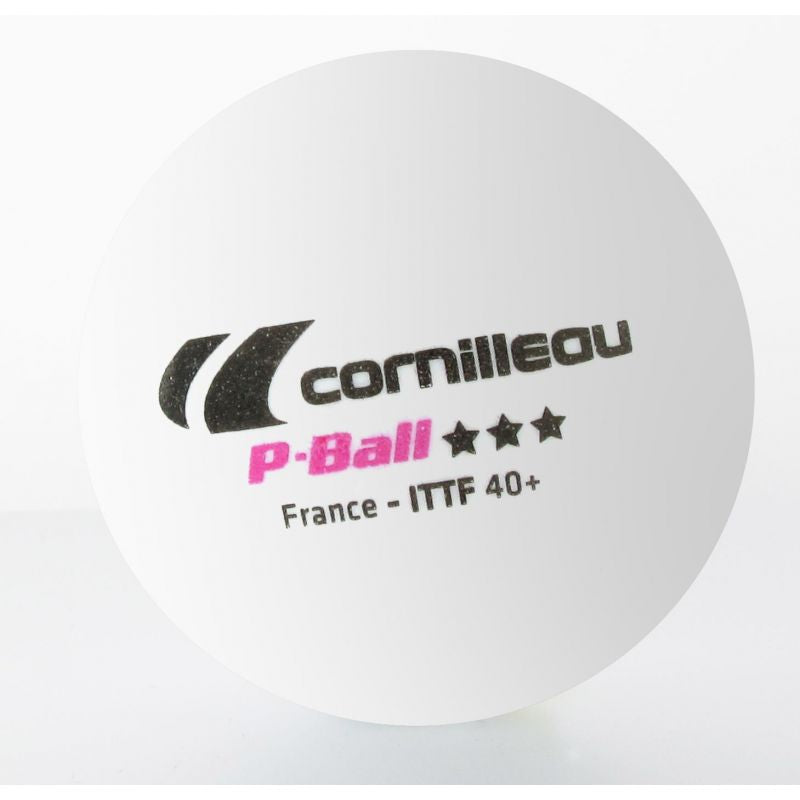 Inny Cornilleau P-BALL ITTF table tennis balls white 3 pcs. Labda
