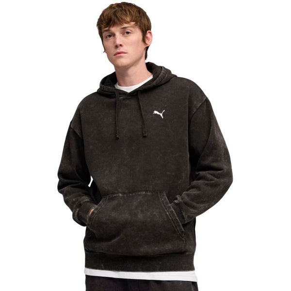 Puma ESS Elevated Relaxed Wash Hoodie M 688049 01 Pulóver