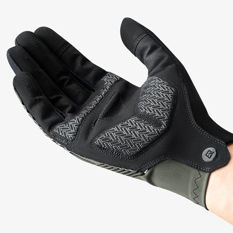 Rockbros cycling gloves spring/summer/autumn, full, size: S - green zielony \ s kesztyű
