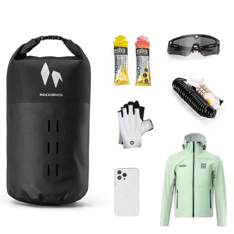 Rockbros AS-156 7l Fork Waterproof Pannier - Black fekete táska