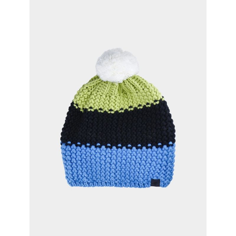 Men's winter hat with pompom 4F 4FWAW24ACAPM461-92S sapka