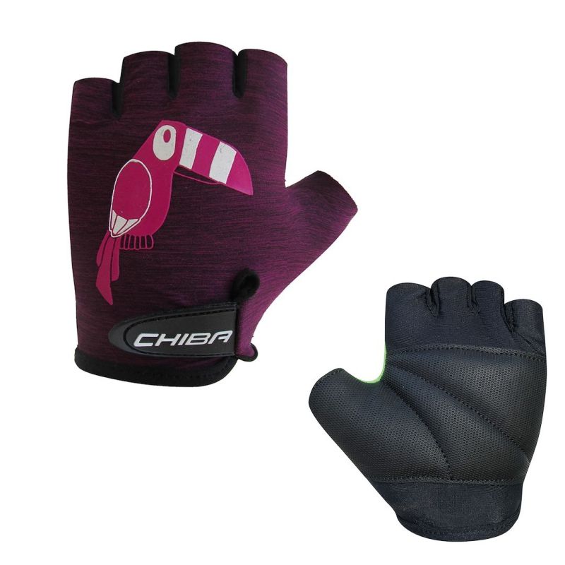 CHIBA COOL KIDS gloves purple parrot