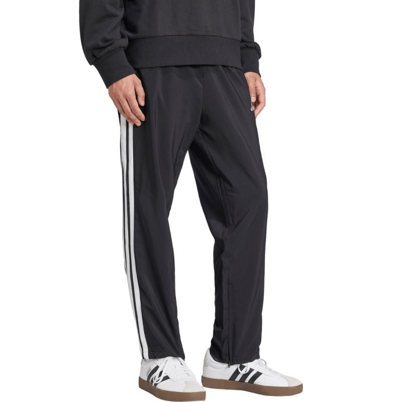 Men's adidas Essentials 3-Stripes Stanford Open Hem Pants Black JC8491