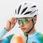 Rockbros Photochromic Cycling Glasses with UV Protection and Corrective Insert - Green zöld glasses, training equipment