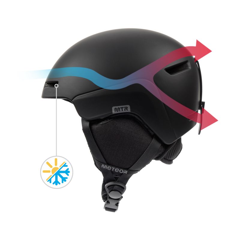 Meteor Avalo S Ski Helmet 53-55 cm Black