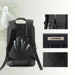 Rockbros H51 Cycling Backpack with Solar Panel - Black fekete hátizsák