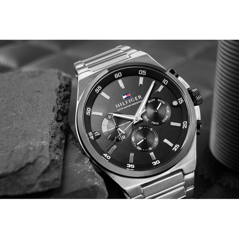 Tommy Hilfiger Dexter Men's Watch 1792087 + BOX fekete pulóver