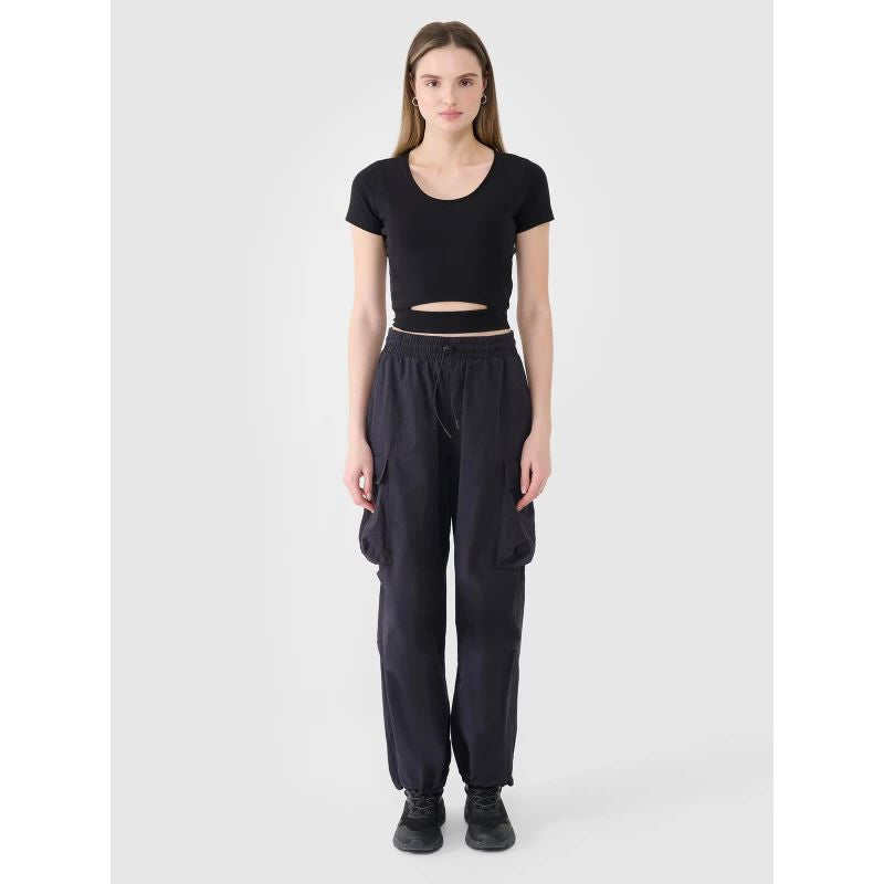 4f Women's crop top plain T-shirt 4FRSS25TTSHF2695-20S General