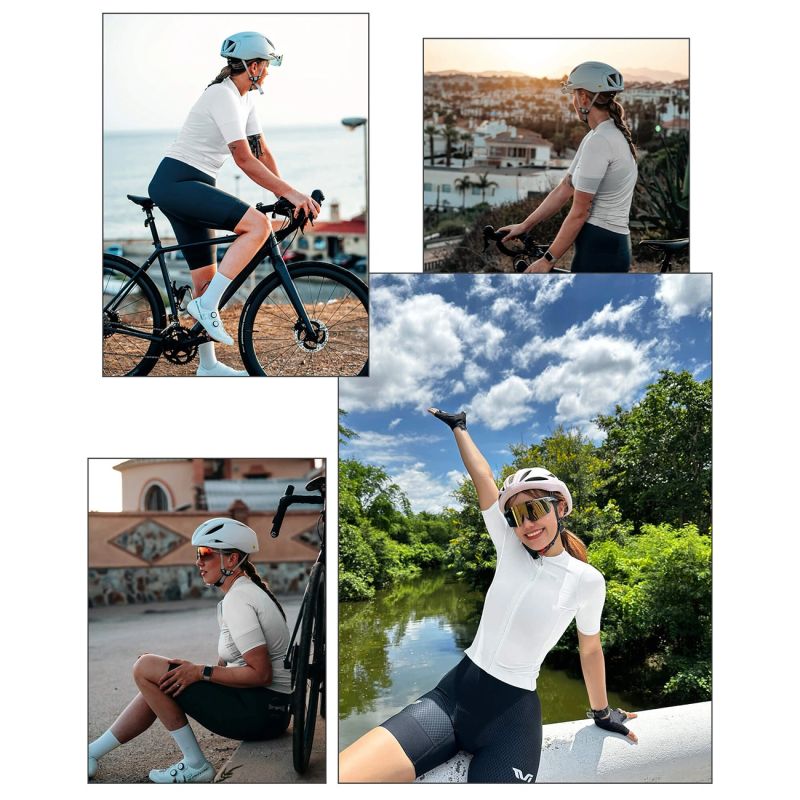 Rockbros 15210007009 TVI S Women's Cycling Jersey - White s \ biały kerékpáros póló 15210007003-211666