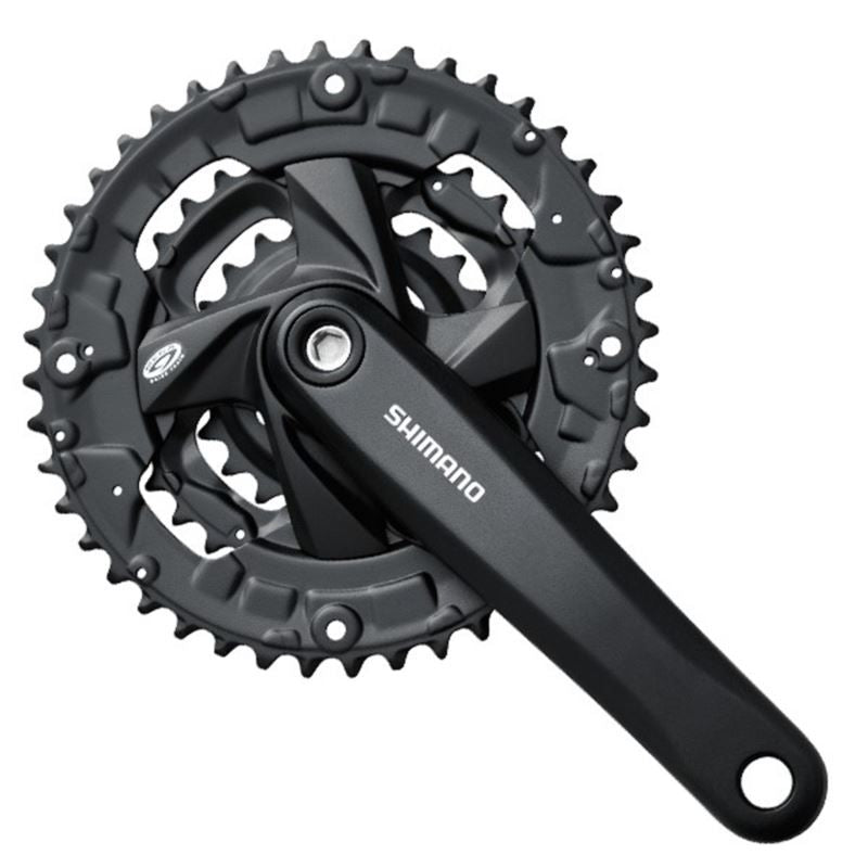 Shimano crankset black fekete kerékpár alkatrész SIEFCM371E866CL