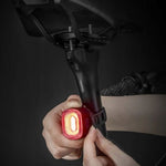 Rockbros Q2S LED Rear Bike Light with Smart Stop System + USB-C - USB-A Cable - Black fekete lights, tourist equipment