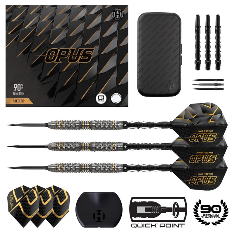 Harrows Opus 90% steeltip darts kiegészítő OpusQP