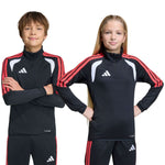 adidas Tiro 26 League Training Top for kids, black, white, and red, JY7159 104cm pulóver