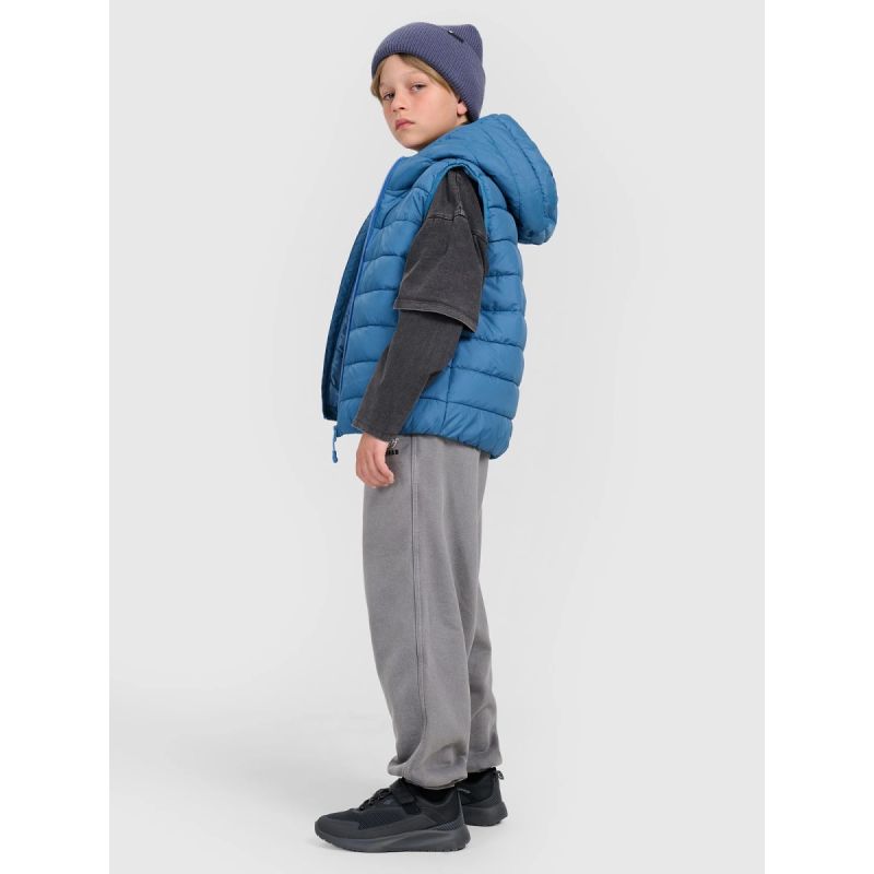 Boy's down vest with synthetic filling 4F 4FJRAW25TVJAM324-32S kabát