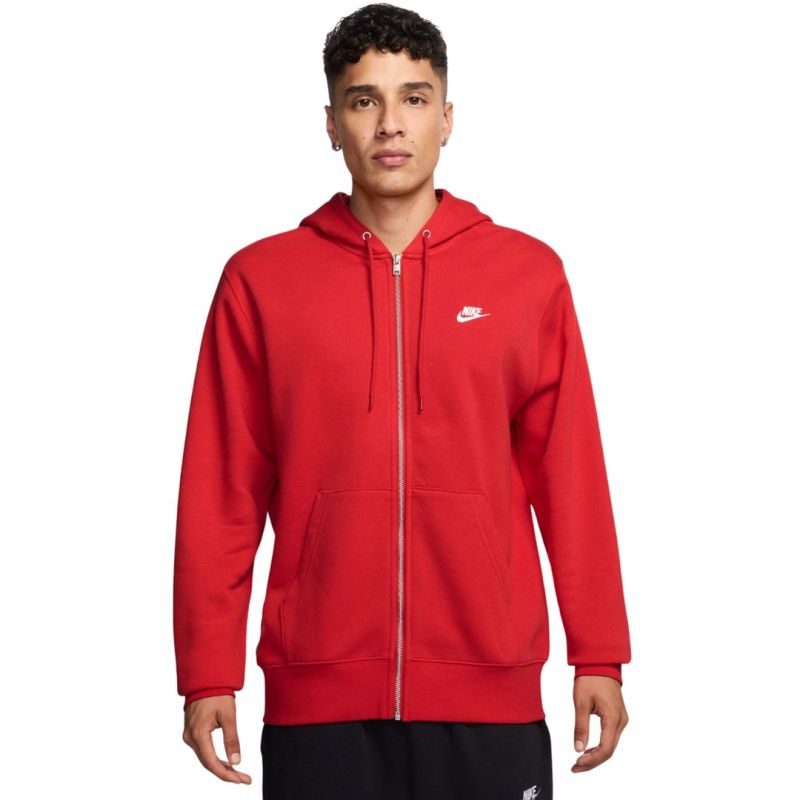 Nike Club BB FZ Hoodie Men's 657 piros kapucnis pulóver 159658S