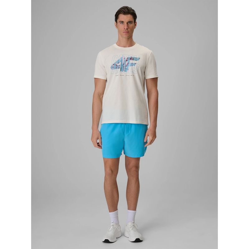 4F Men's regular printed T-shirt póló 4FRSS26TTSHM4295-11S