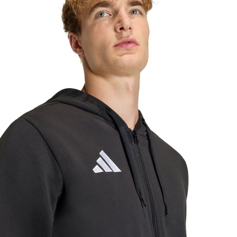 Men's adidas Entrada 26 FZ Hoody Black KF5945 fekete kapucnis pulóver
