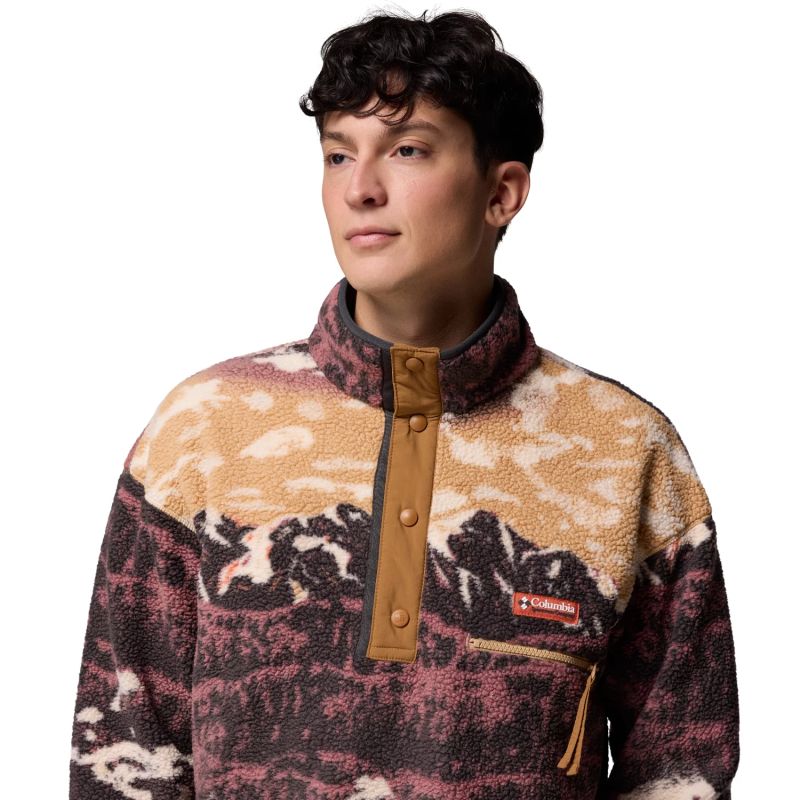 Columbia Helvetia II Printed Half Snap Fleece 2098461225 Brown L Kiegészítő