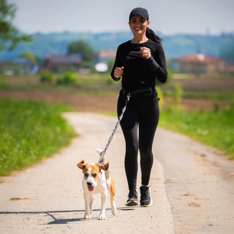 Wozinsky WPST-01 Hip Belt with Pouch and Elastic Leash for Running with a Dog - Black fekete elektronika 304004-201073