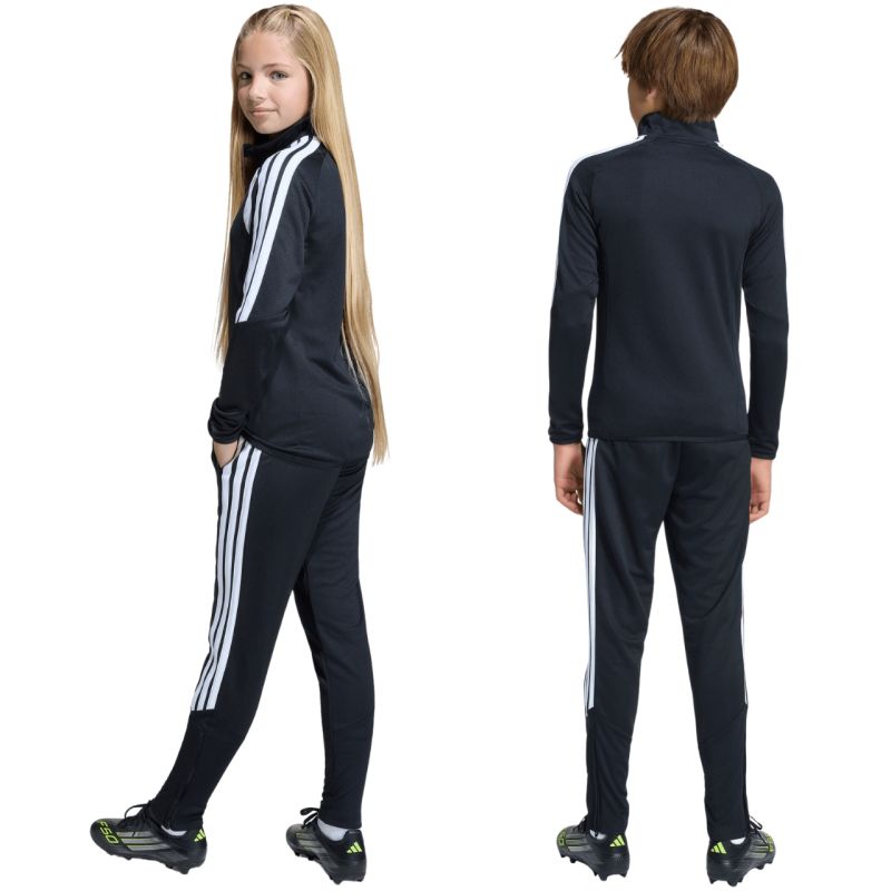 adidas Tiro 26 League Training Slim Kids Black and White JY7117 104cm nadrág