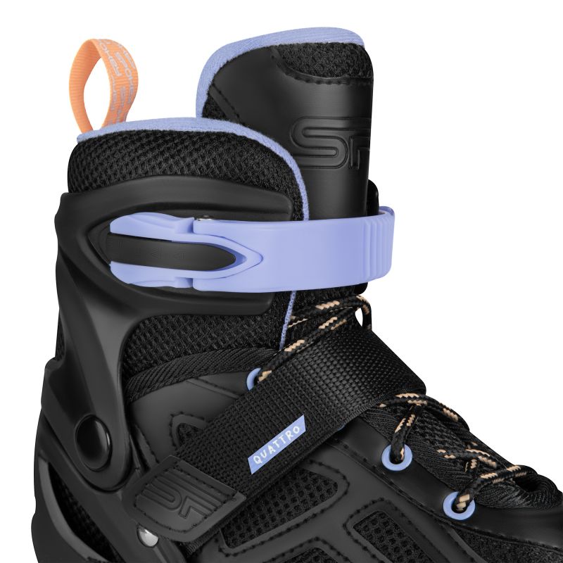 Spokey Quattro 4IN1 SPK-943430 inline skates size 34-37 BK/VT Szabadidő kiegészítő
